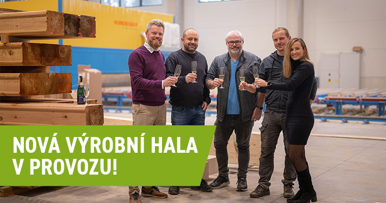 Nová výrobní hala v provozu!