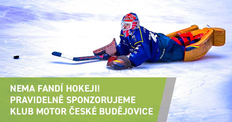 NEMA fandí hokeji! Pravidelně sponzorujeme klub Motor České Budějovice