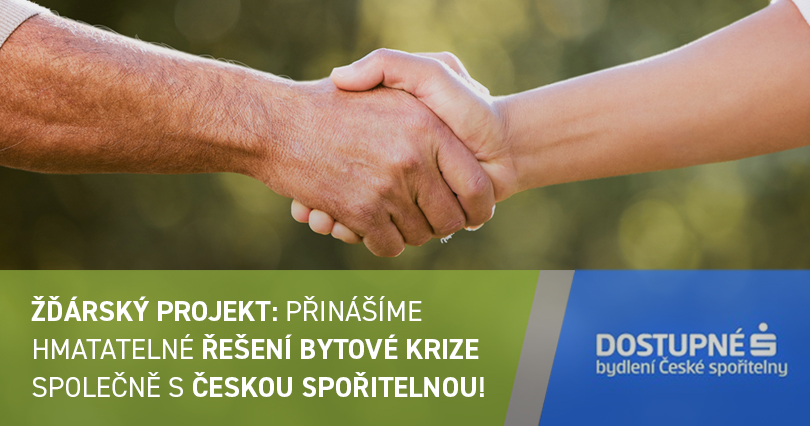 Žďárský projekt: Přinášíme hmatatelné řešení bytové krize společně s Českou spořitelnou!