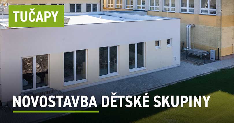 Nová budova dětské skupiny  - postaveno za 6 měsíců