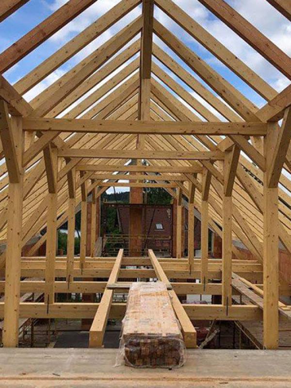 Frymburk - vázaný krov